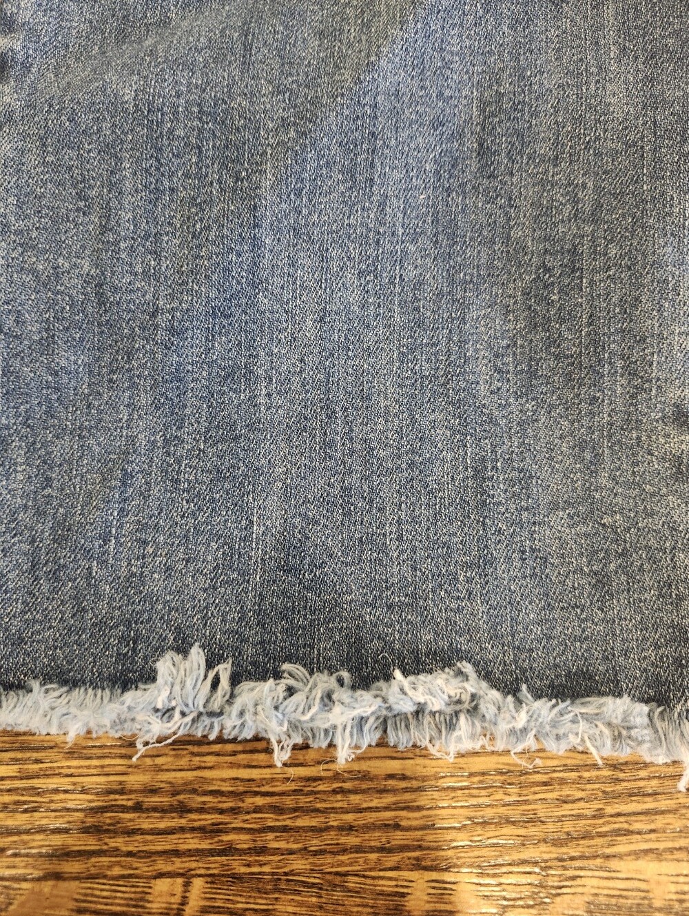 Loft Curvy Boyfriend Frayed Hem Denim Jeans Size 10 - Picture 8 of 9